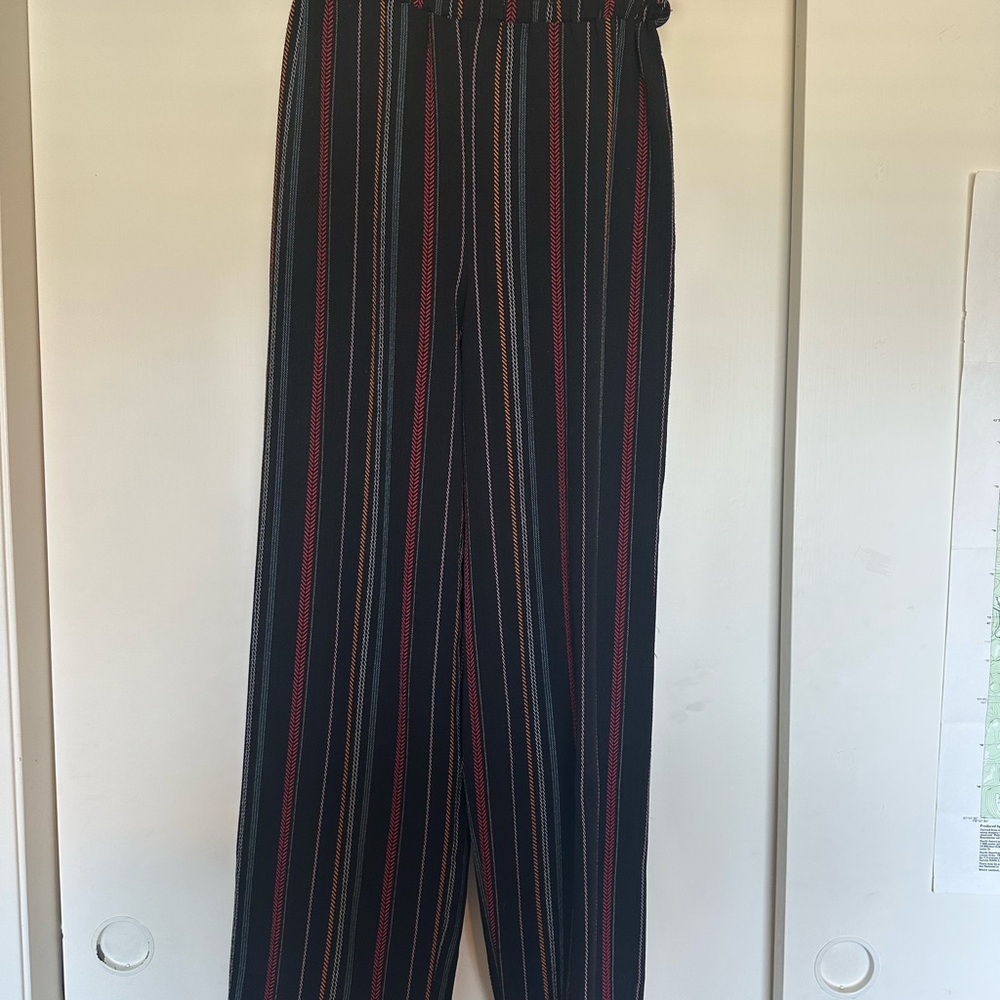 Striped Black Pants